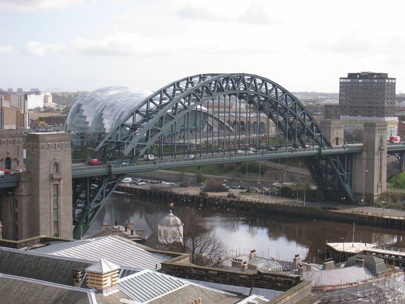 2011 UK England Newcastle  0485.jpg - A visit to Newcastle in the UK, April 2011. The first day was getting there, seeing downtown, shopping, "The Keep", the Grand Hotel, and the coast.
